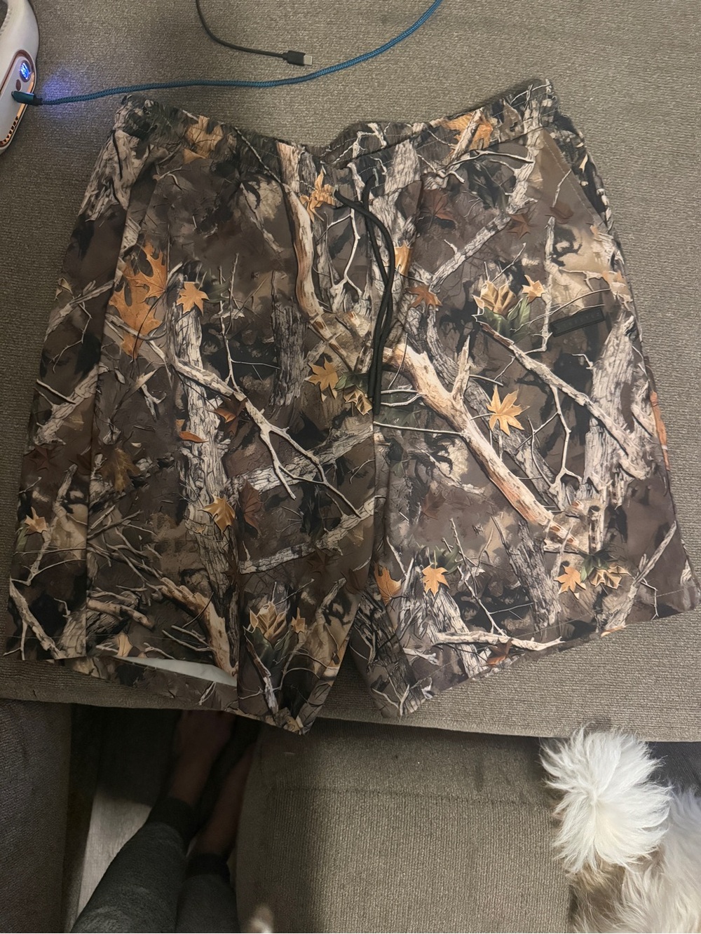 Men's Camouflage Cargo Shorts - Brown Camo